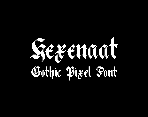 Cover image for Hexenaat Gothic Pixel Font