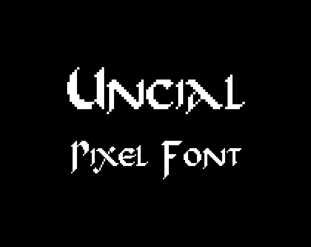 Cover image for Uncial Pixel Font